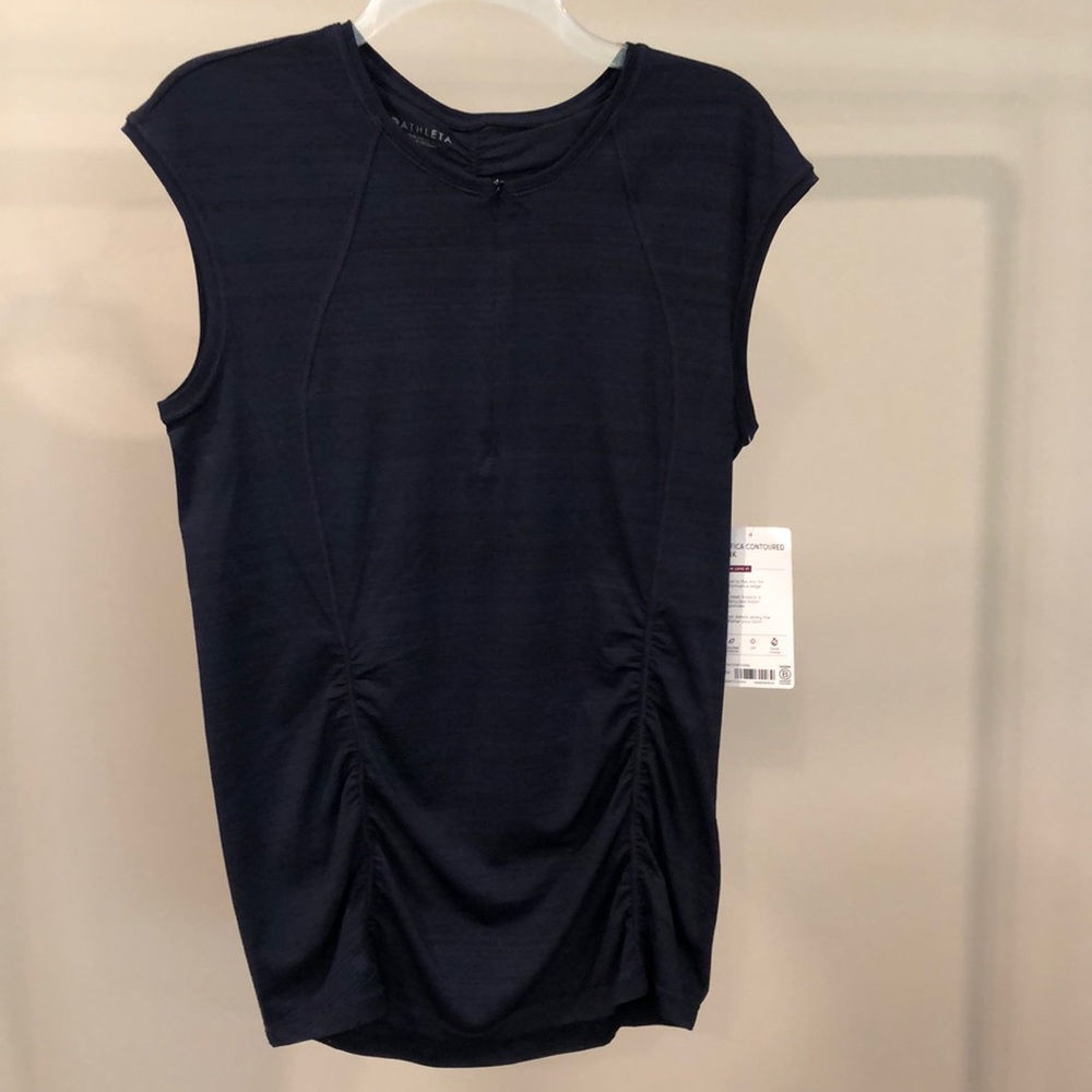 Athleta Pacifica Contoured Tank - Navy Blue - size Medium